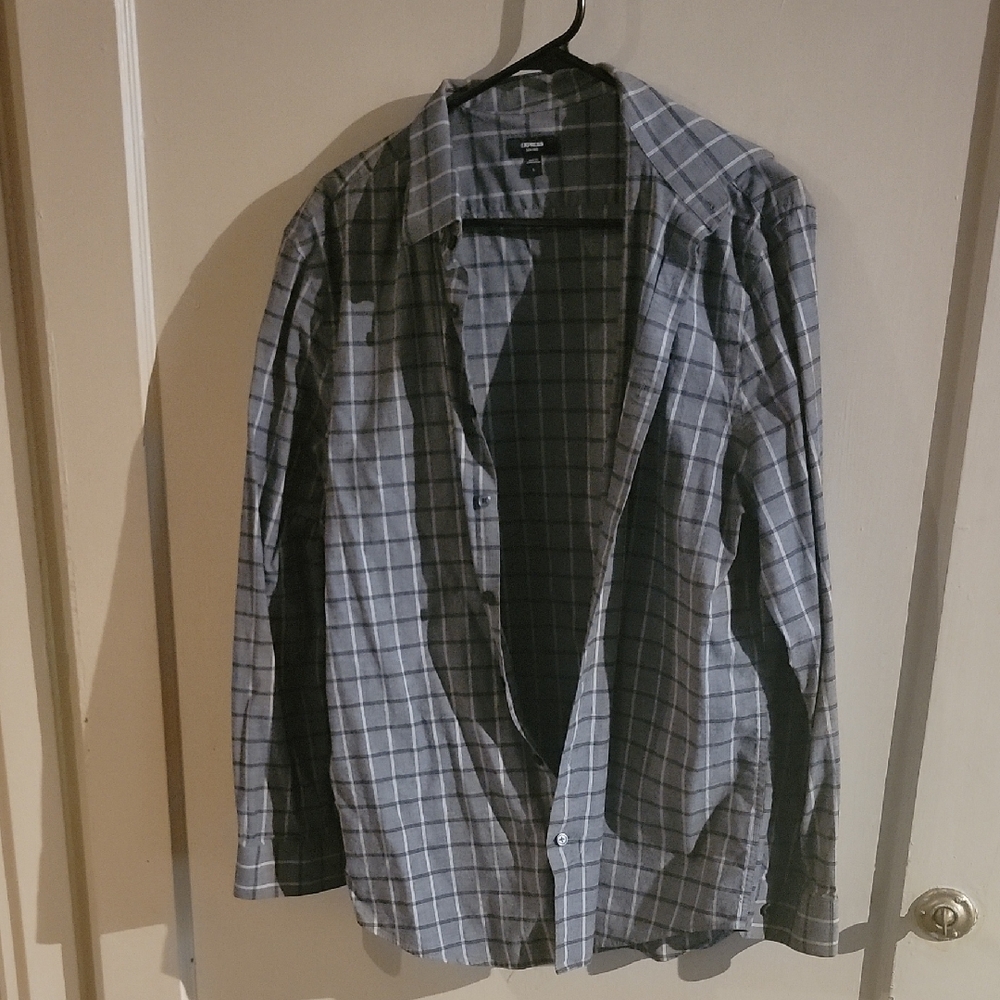Express Blue Lightweight Shirt Jacket